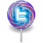 twitter lolly purple Icon